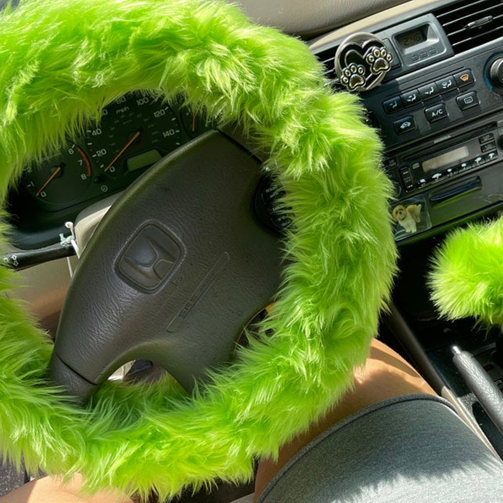 Fuzzy Car Accessories, Steering Wheel Cover, Gear Shift Knob