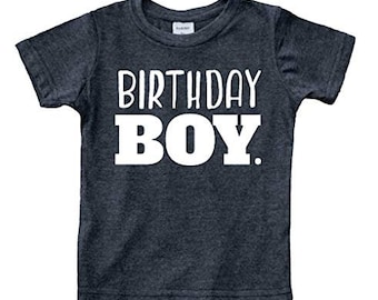 Birthday boy Shirt Toddler Boys Outfit First Happy 2t 3t4t Year Old 5 Kids 6th, Charcoal Black, 5T