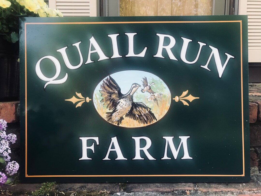 Outdoor Farm Sign Wooden Hanging Sign Hand Painted Sign Etsy