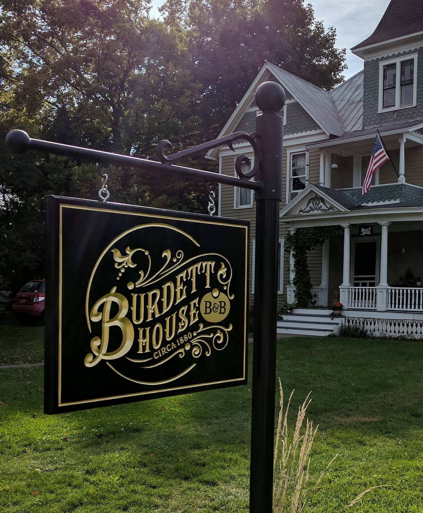 Custom Carved Sign Bed & Breakfast Sign Hanging Sign 23k Etsy