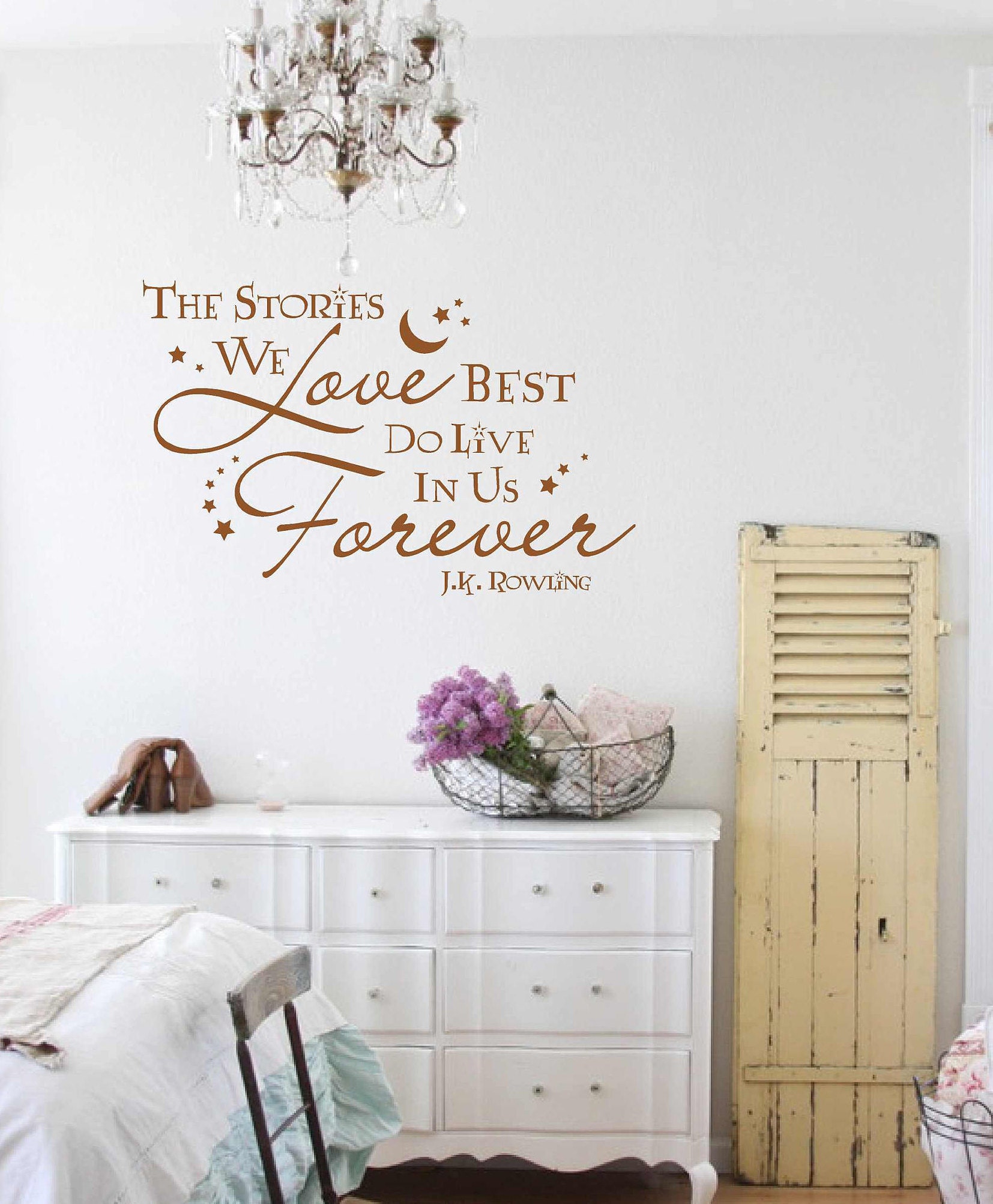 J K Rowling Wall Ation Harry Potter Decal Vinyl Letters Decor Multiple Colors
