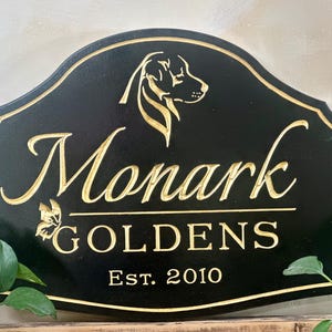 Custom Carved Sign, 23k Gold Leaf, HDU Sign, Carved Letters, Outdoor Sign