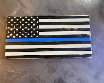 Blue lives matter, blue line, American Flag, Rustic Flag, American Flag, Wood American Flag, Wooden American Flag, Wood Flag