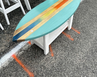 4 Foot Surfboard Table, Coffee  table, Made in North Carolina, Carolina Beach