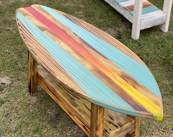 4 Foot Surfboard Table, Coffee  table, Made in North Carolina, Carolina Beach