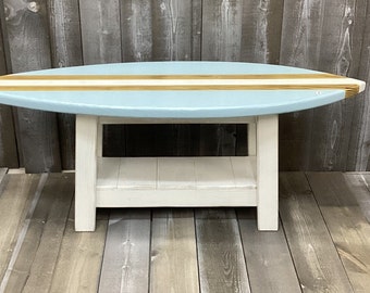 4 Foot Surfboard Table, Coffee  table, Made in North Carolina, Carolina Beach