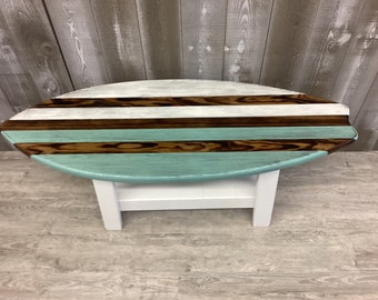 4 Foot Surfboard Table, Coffee  table, Made in North Carolina, Carolina Beach