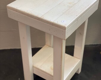 Square end Table, 26 inch tall end table, Free Shipping,