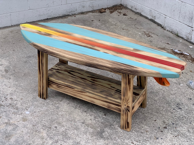 4 Foot Surfboard Table Coffee Table Made in North Carolina Etsy