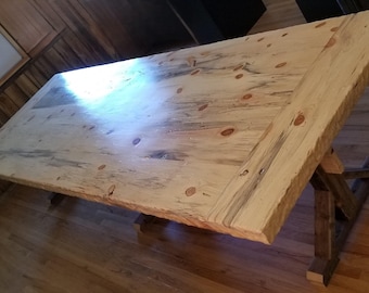 Mesa de granja Beetle Kill (sala de estar, cocina, mesa de conferencias, etc.)