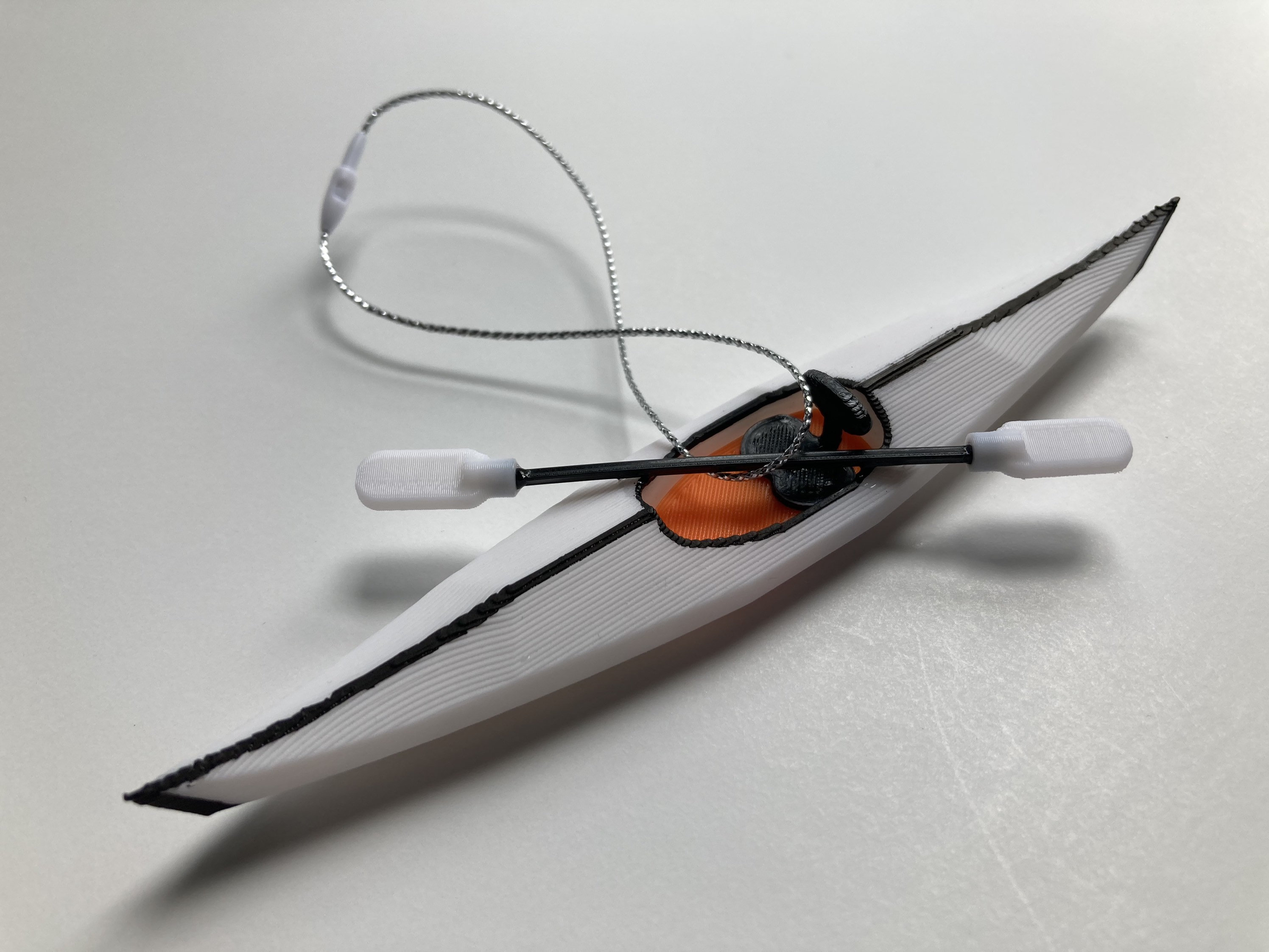 ORU “Bay” Inspired Kayak Holiday Christmas Ornament Decoration Model …