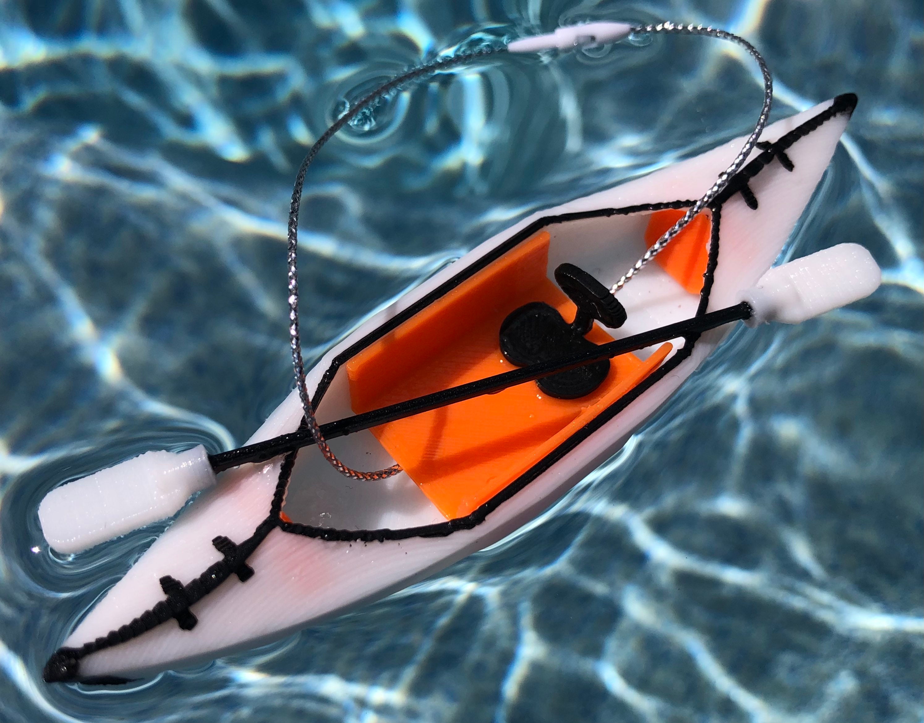 ORU “Inlet/Beach” Inspired Kayak Holiday Christmas Ornament Decoratio…