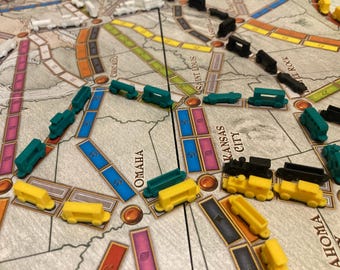 Whimsical Train Car Replacement Pieces & Accessories for Ticket to Ride Board Games