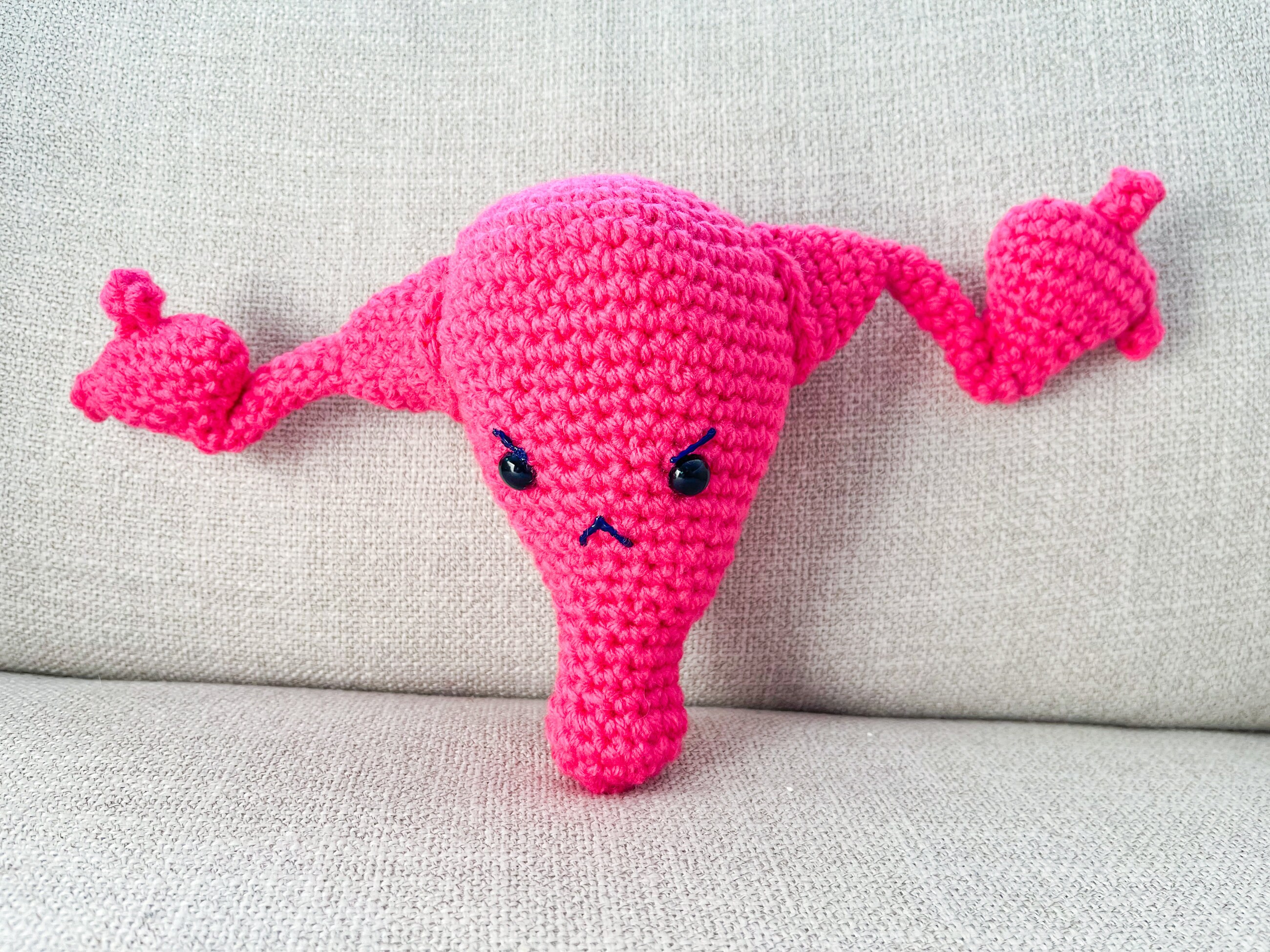stuffed uterus pillow