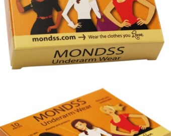 Free shipping WORLDWIDE Sweat Pads! MONDSS TRIPLE Pack of Underarm Wear – Sweat Pads (Adhere/Stick to Skin) for Women/Men.