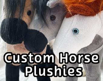 Custom Horse Plush | Handmade Standing Horse Plushie