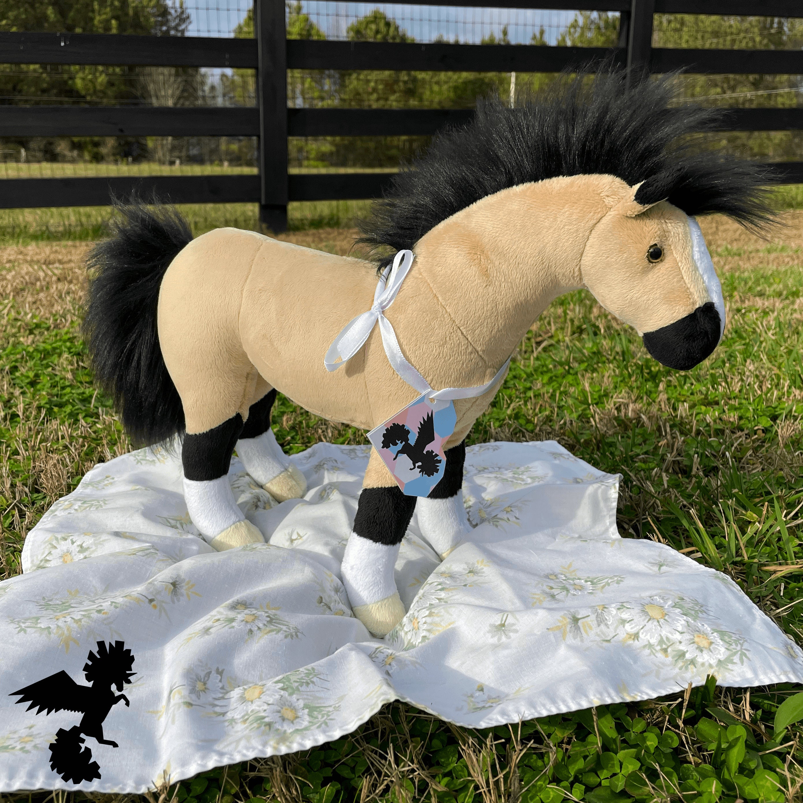Buckskin Horse Plush 11 Handmade Standing Horse Plushie Etsy