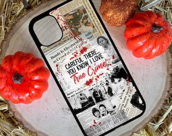 True Crime phone case, Fall time, True Crime case, iPhone case, Samsung case, Serial Killers, Protective Shockproof Case, True Crime