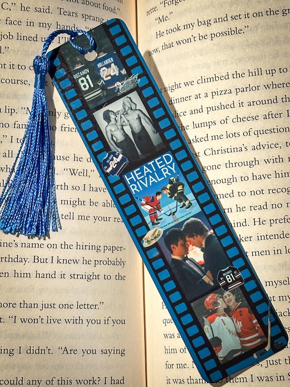 Hockey Romance book mark, Heated Rivalry bookmark, Reader gift, Page Holder