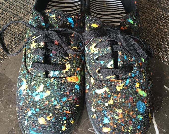 Paint Splatter Shoes Etsy