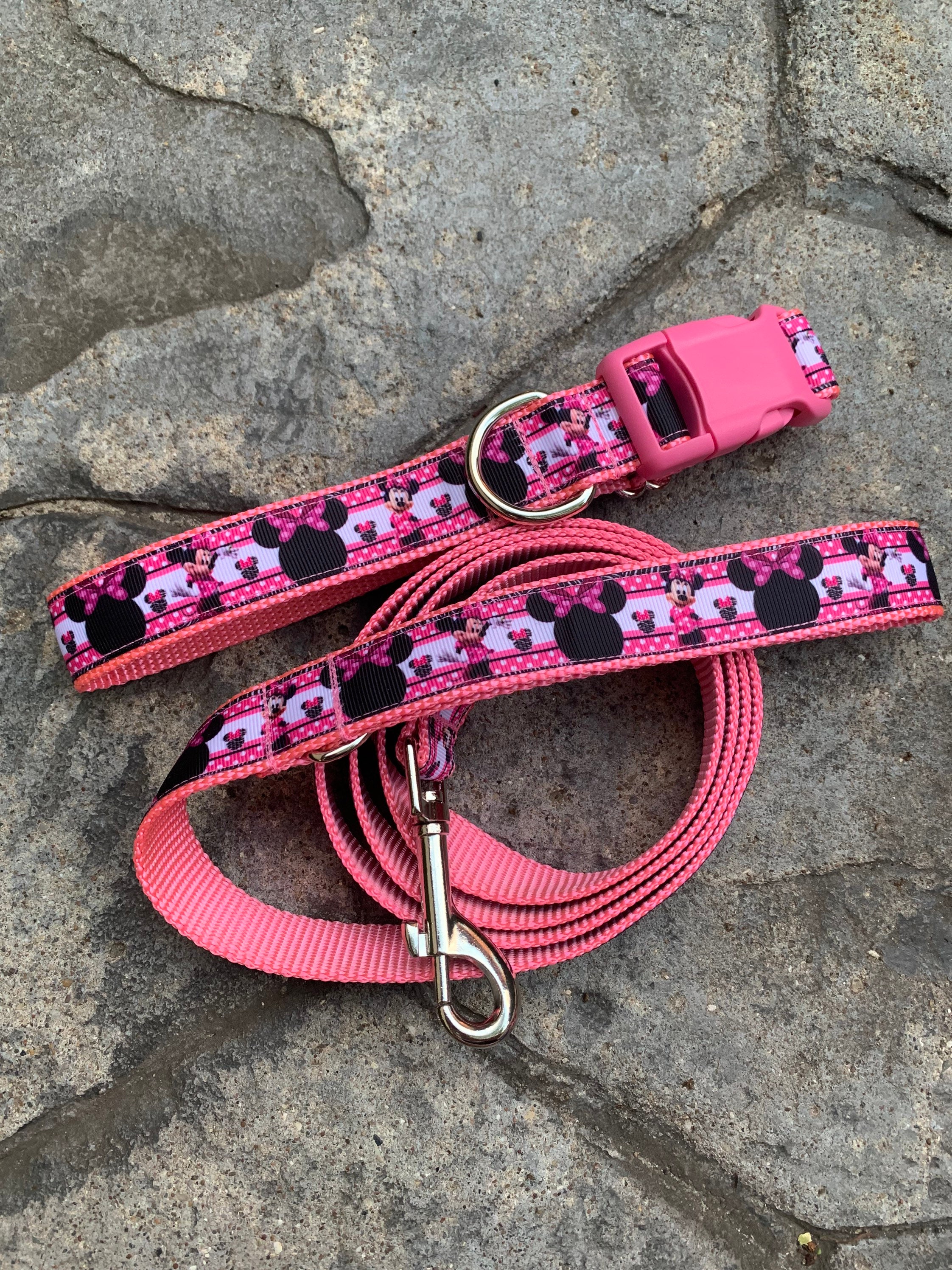 Girl Dog Collar And Leash Sets, Cute Dog Collars Set For Female Dogs,  Adjustable Puppy Collars, Safety Metal Buckle (s) - Temu