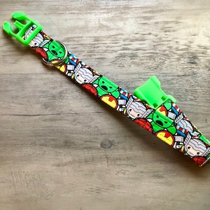 Avengers Collar, Superhero Collar, Dog Collar, Superhero Dog Collar, Fabric Dog Collar, Dog Accessories, Dog Lover Gift, Boy Dog Collar