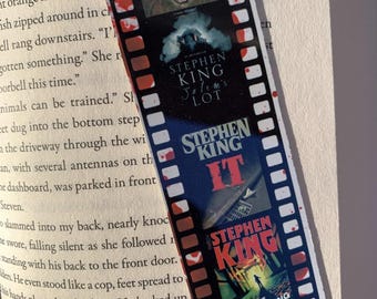 Marcapáginas de Stephen King, marcapáginas para adictos al terror, marcapáginas de terror, amante del terror, regalo para lectores, regalo para amantes de los libros, sujetapáginas