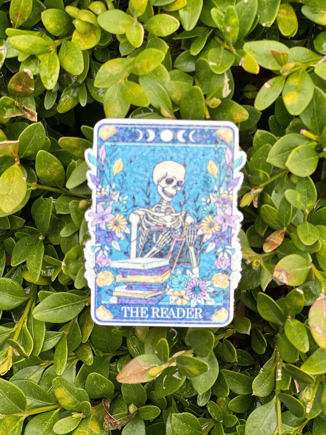 The Reader Sticker The Reader, Holographic Sticker, Funny Sticker, Reader Sticker ...