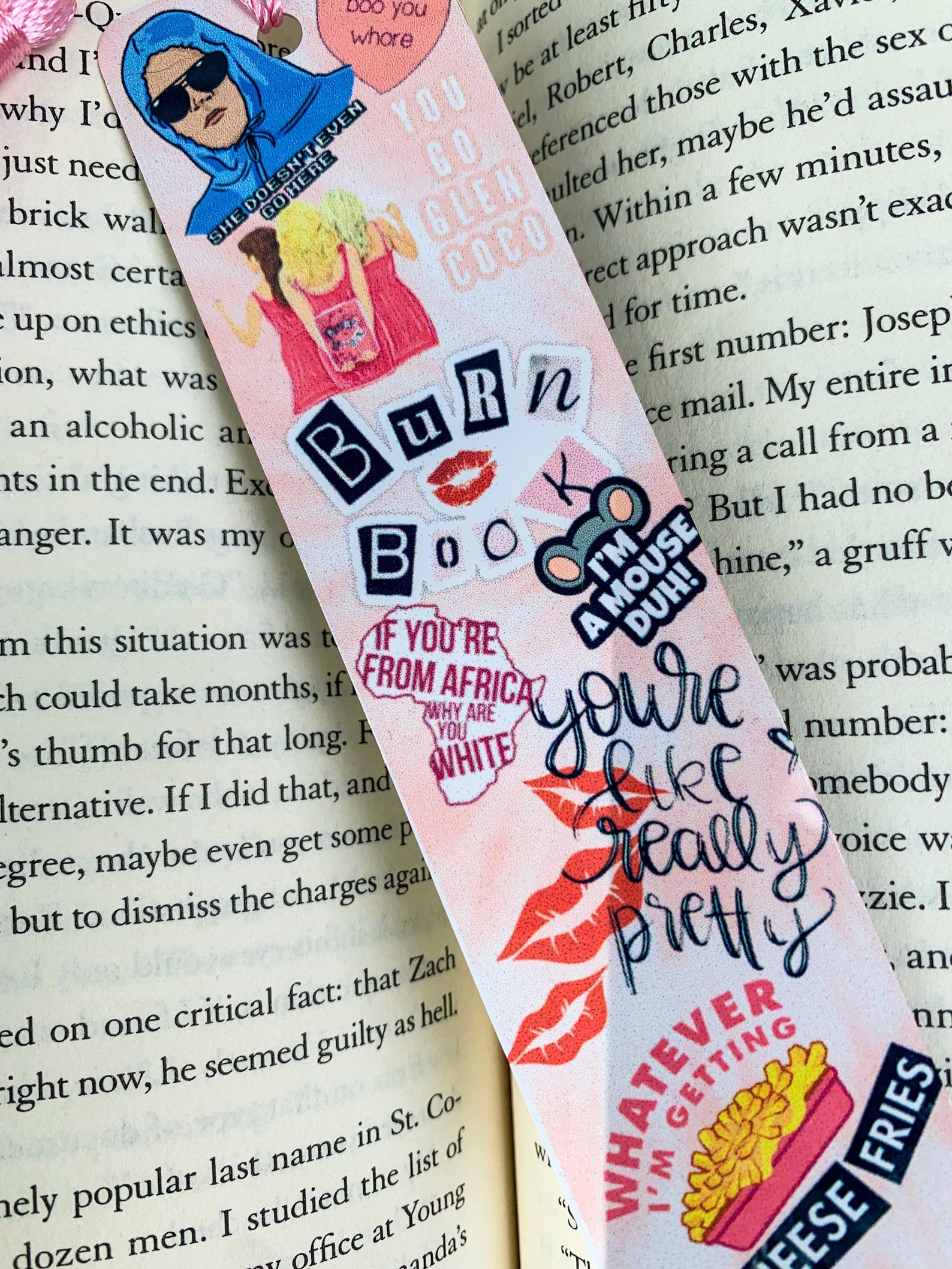 Mean Girls Bookmark Burn Book Reader Gift Book Lover Gift Etsy