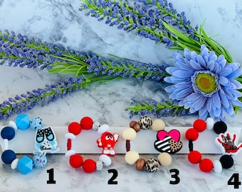 Cup Charms for Insulated Cups, Fun Gifts for Women, Backpack Charms, Suitcase Charms, Silicone Bead Bag Tag, Tumbler Charms, Purse Charms