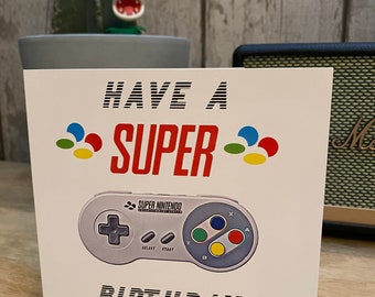 Video Game Birthday Card Nintendo Switch Card Gamer Birthday - Etsy