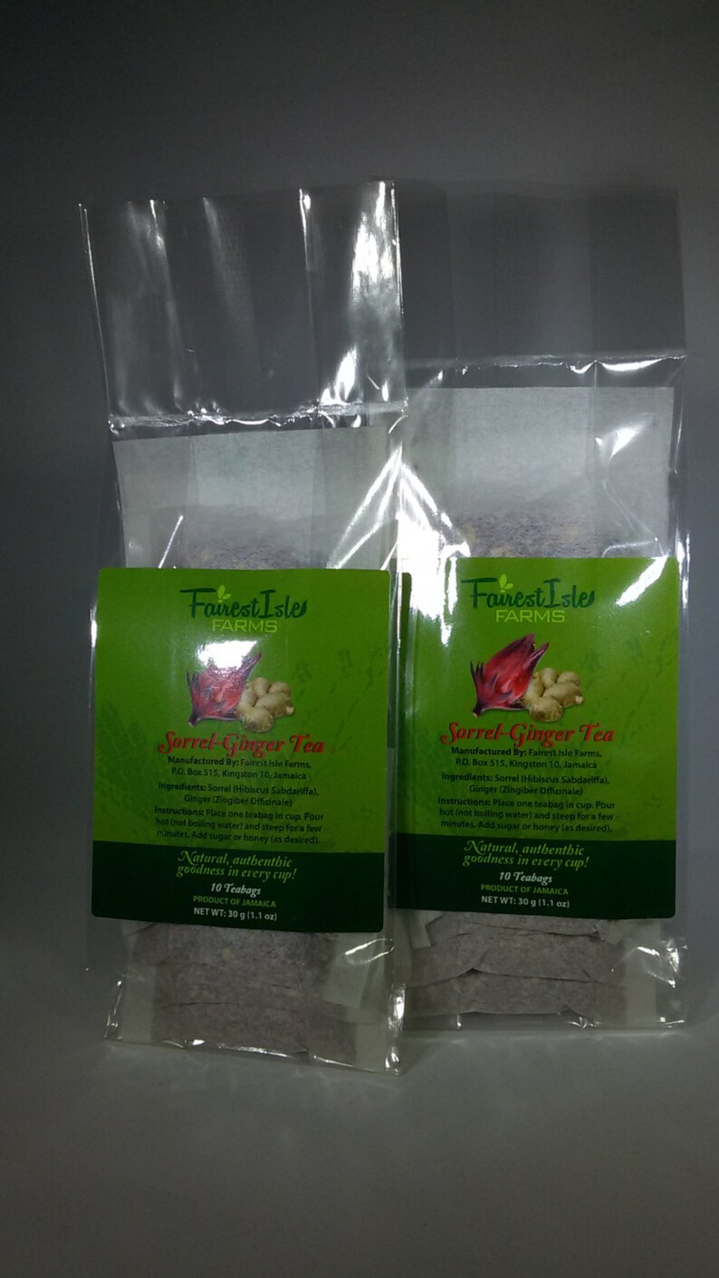 Authentic Jamaican Sorrelginger Tea Etsy