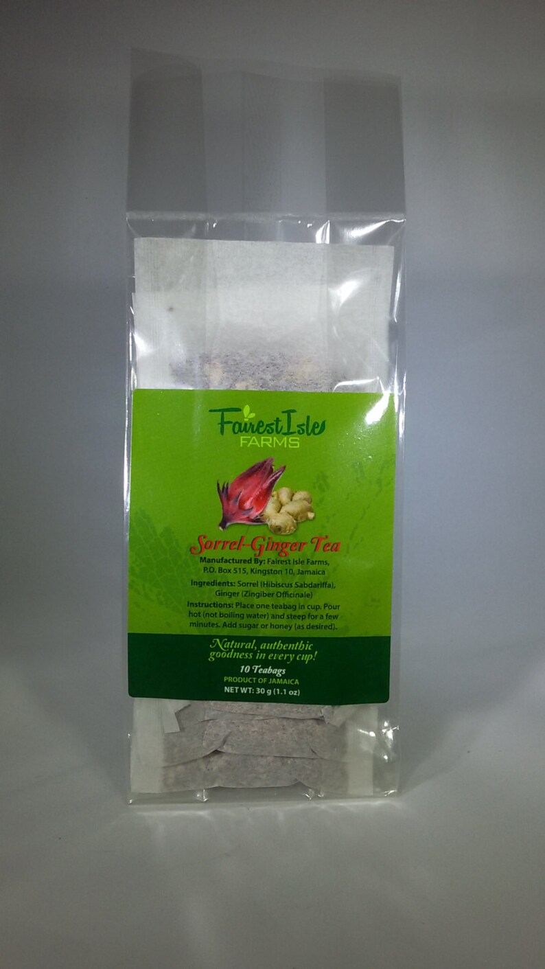 Authentic Jamaican Sorrelginger Tea Etsy