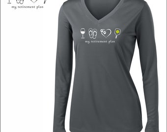 Retirement Plan -  Womens Pickleball Shirt
