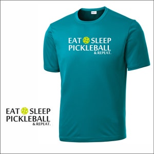 Eat Sleep Pickleball Repeat -  Mens Pickleball Shirt