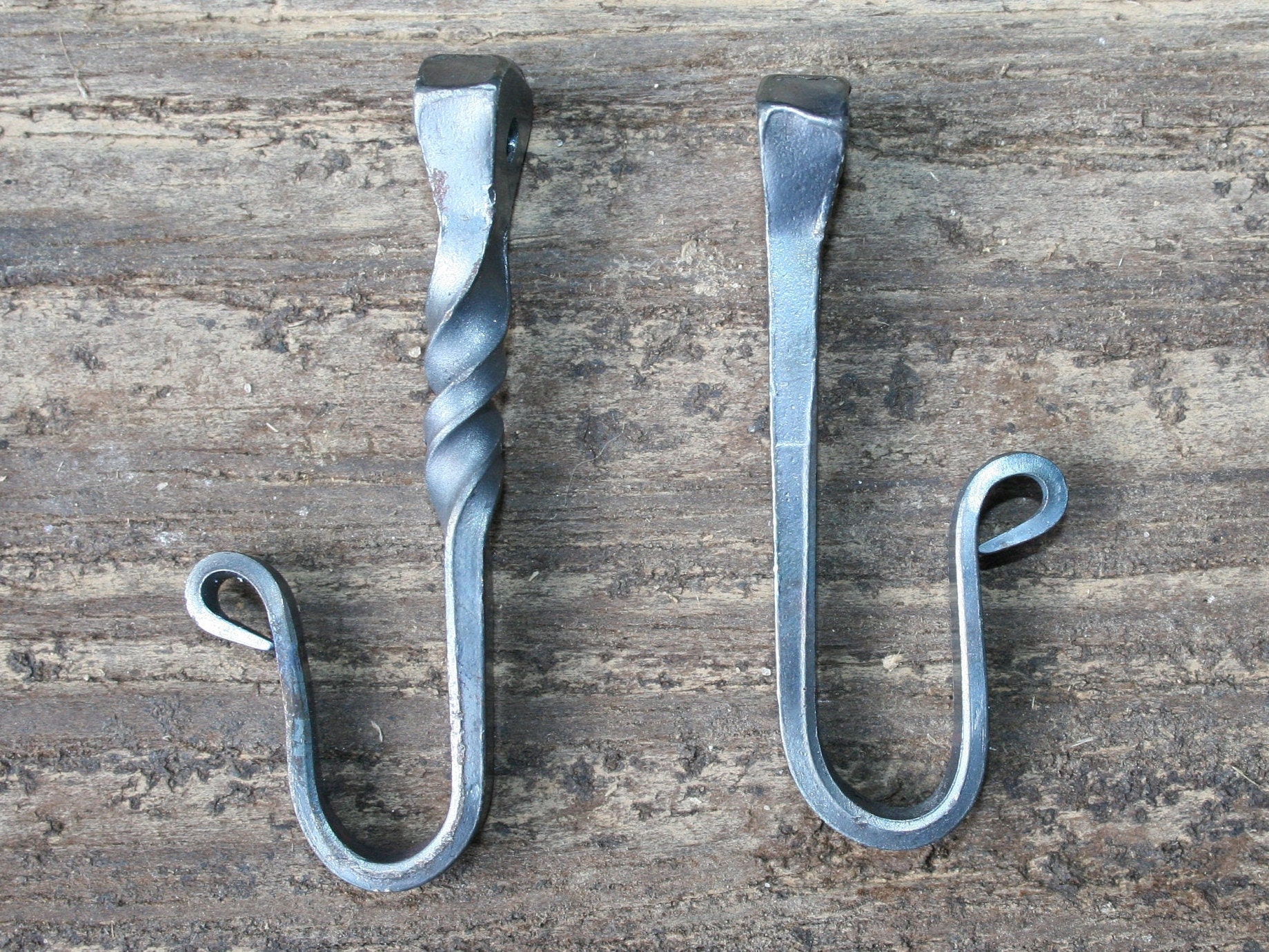 Horseshoe Nail Hook hand rustic wall hook keyholder lot Etsy