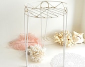 vintage white metal plant stand shabby chic wire plant stand