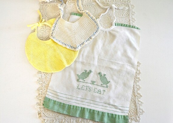 vintage baby bib lot baby bibs - image 6