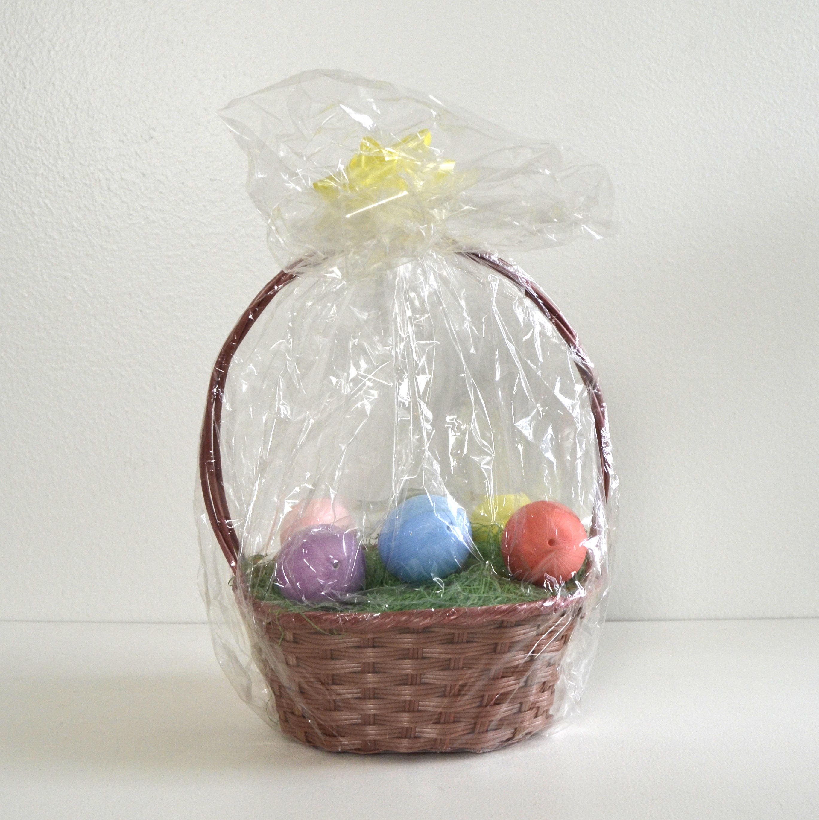 Vintage plastic easter basket silk eggs blank eggs Easter Etsy