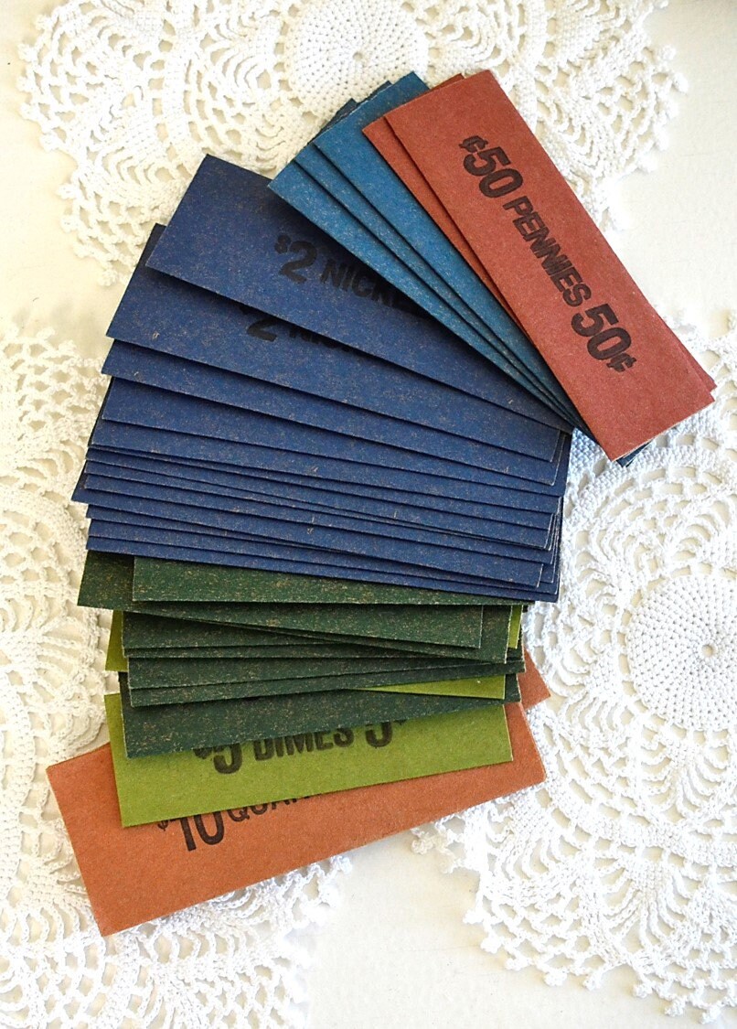 Vintage THIRTYFIVE Coin Sleeves Paper Coin Sleeves Coin Etsy