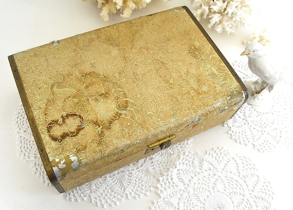 vintage jewelry box Asian jewelry box green velvet jewelry storage jewelry box velvet jewelry storage