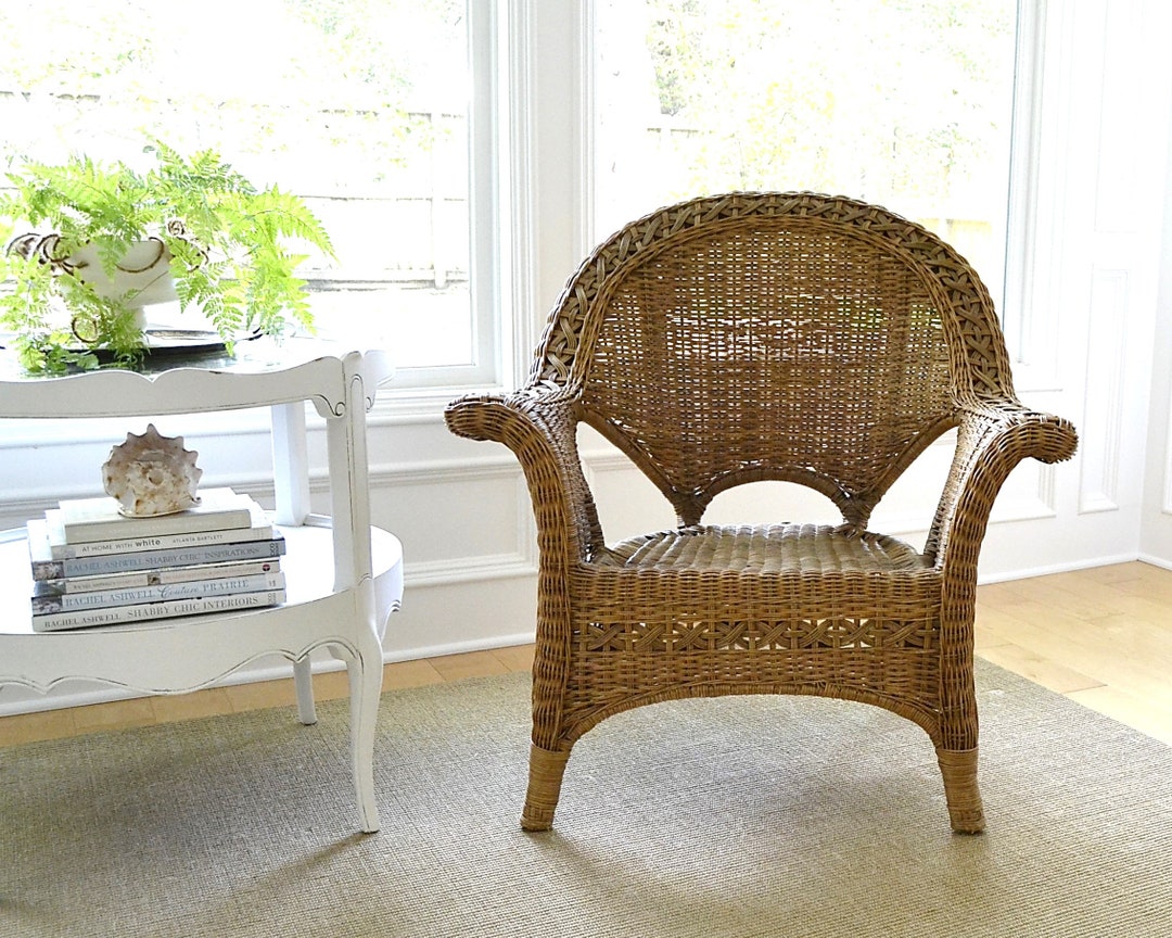 Houston Local Pickup Only Vintage Wicker Chair Wicker - Etsy