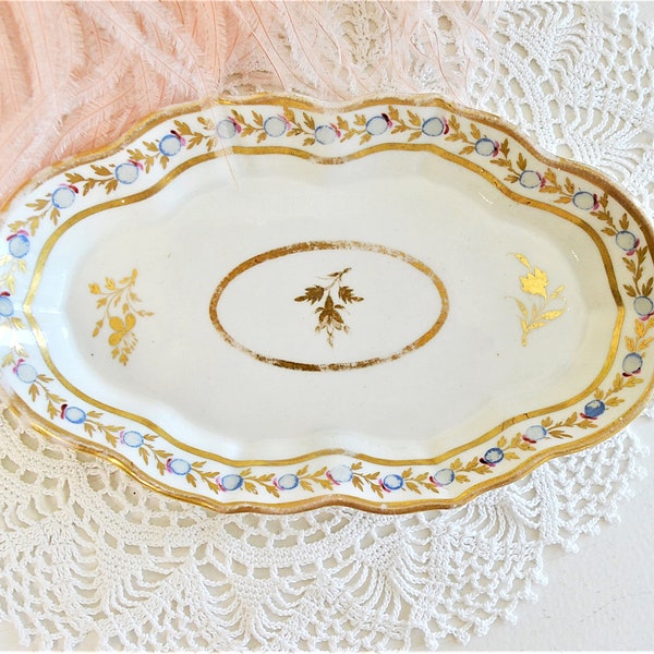 Gold Rim Dish Etsy