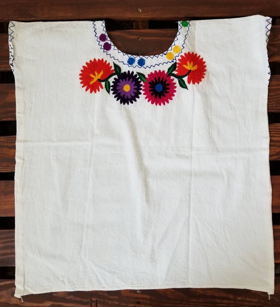 Mexican Blouse / Hand Embroidered Blouse / Multico