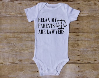 lawyer baby bodysuit attorney one piece future lawywer