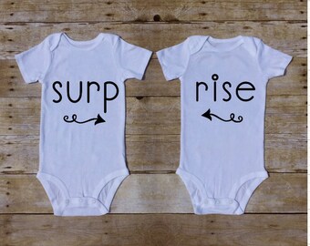 twin announcement etsy