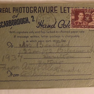 Vintage Scarborough 2 North Yorkshire England Post Card Booklet-Vintage Scarborough North Yorkshire England Post Cards-Vintage UK Post Cards
