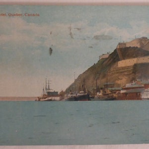 Postal titulada La Ciudadela de Quebec, Canadá, publicada por Valentine & Sons Publishing Co. Ltd., a principios del siglo XX. Postal antigua de Quebec