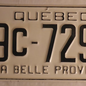 1969 Quebec La Belle Province License Plate - 1969 Quebec License Plate - Collectible 1969 PQ License Plate Quebec Memorabillia