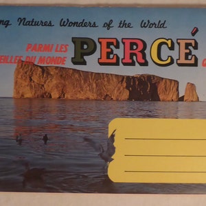 Vintage Perce Quebec Postcard Booklet - Vintage Among the Wonders of the World Perce Quebec Postcards